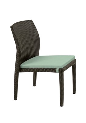 Tropitone Furniture 36162805 Evo Woven Side Chair with Seat Pad Tropitone Furniture 36162805 Evo Woven Side Chair with Seat Pad