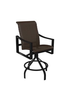 Tropitone 381527WS-28 Kenzo Woven Swivel Bar Stool