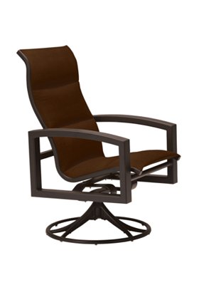 Tropitone 740570PS Lakeside Padded Sling High Back Swivel Rocker