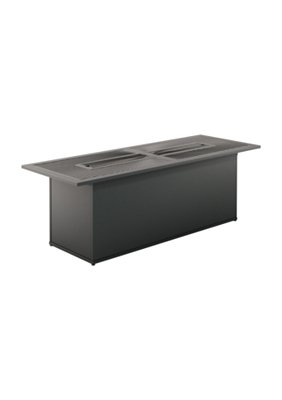 Tropitone Furniture 262175FPL-24 Linea 75″ x 27″ Rectangular, 24″HT Match Lit Fire Pit