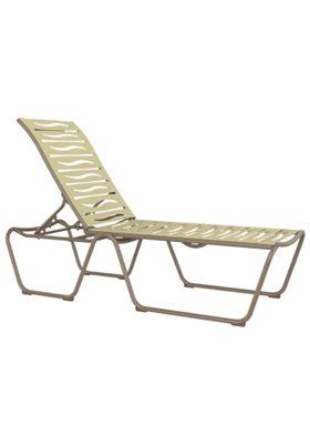 Tropitone 9532WV-18 Millennia EZ SPAN Armless Chaise Lounge Wave Segment (ADA Compliant)