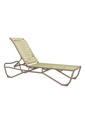 Tropitone Furniture 951533RB Millennia EZ SPAN Armless Chaise Lounge Ribbon Segment