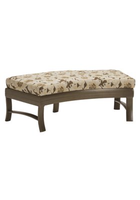 Tropitone 660908C50 Corsica Cushion Crescent Ottoman Bench 49 x 26