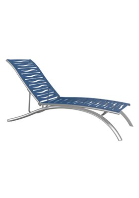 Tropitone Furniture 231432WV South Beach Elite EZ SPAN™ Wave Segment Chaise Lounge Armless
