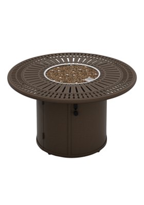 Tropitone Furniture 801486FP Spectrum 43" Round Fire Pit, Built-In Ignitor