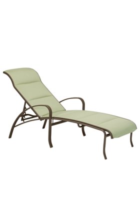 Tropitone Furniture 159932PS Spinnaker Padded Sling Chaise Lounge