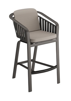 Tropitone Furniture 141926 Trelon Cushion Bar Stool