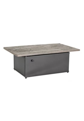 Tropitone Furniture 492053FPL-24 WoodPlank 50" x 30" Rectangular, 24" HT, Match Lit Fire Pit Tropitone Furniture 492053FPL-24 WoodPlank 50" x 30" Rectangular, 24" HT, Match Lit Fire Pit