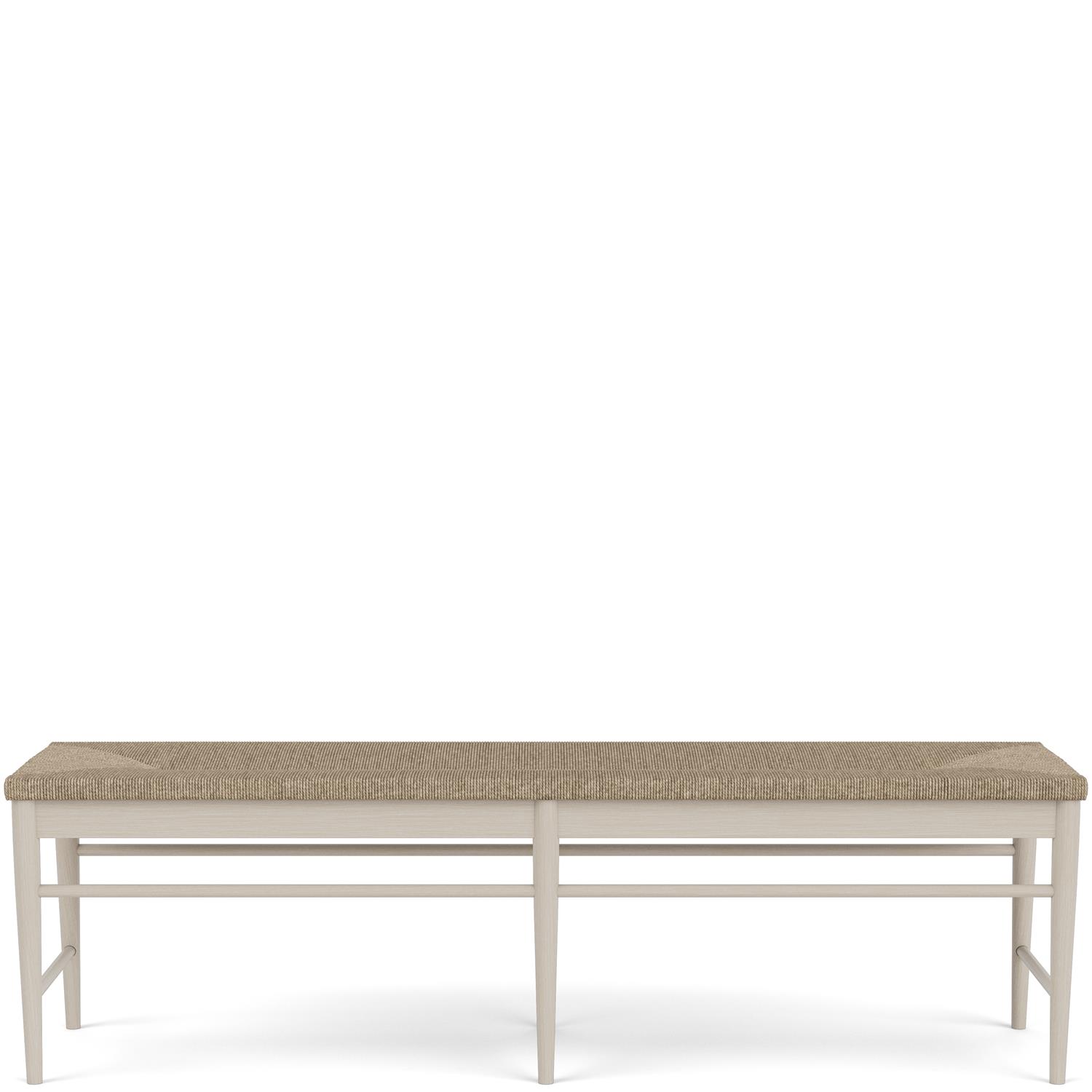 Riverside Furniture 37559 Laguna Rush Seat Dining Bench