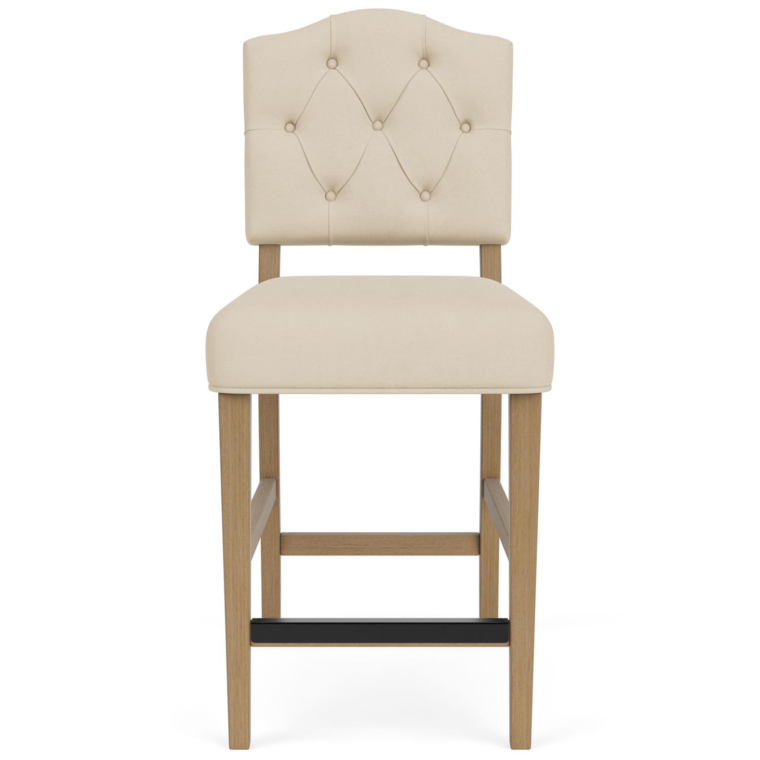 Riverside Furniture 92635 Mix N Match Chairs Buttton Tufted Upholstered Stool