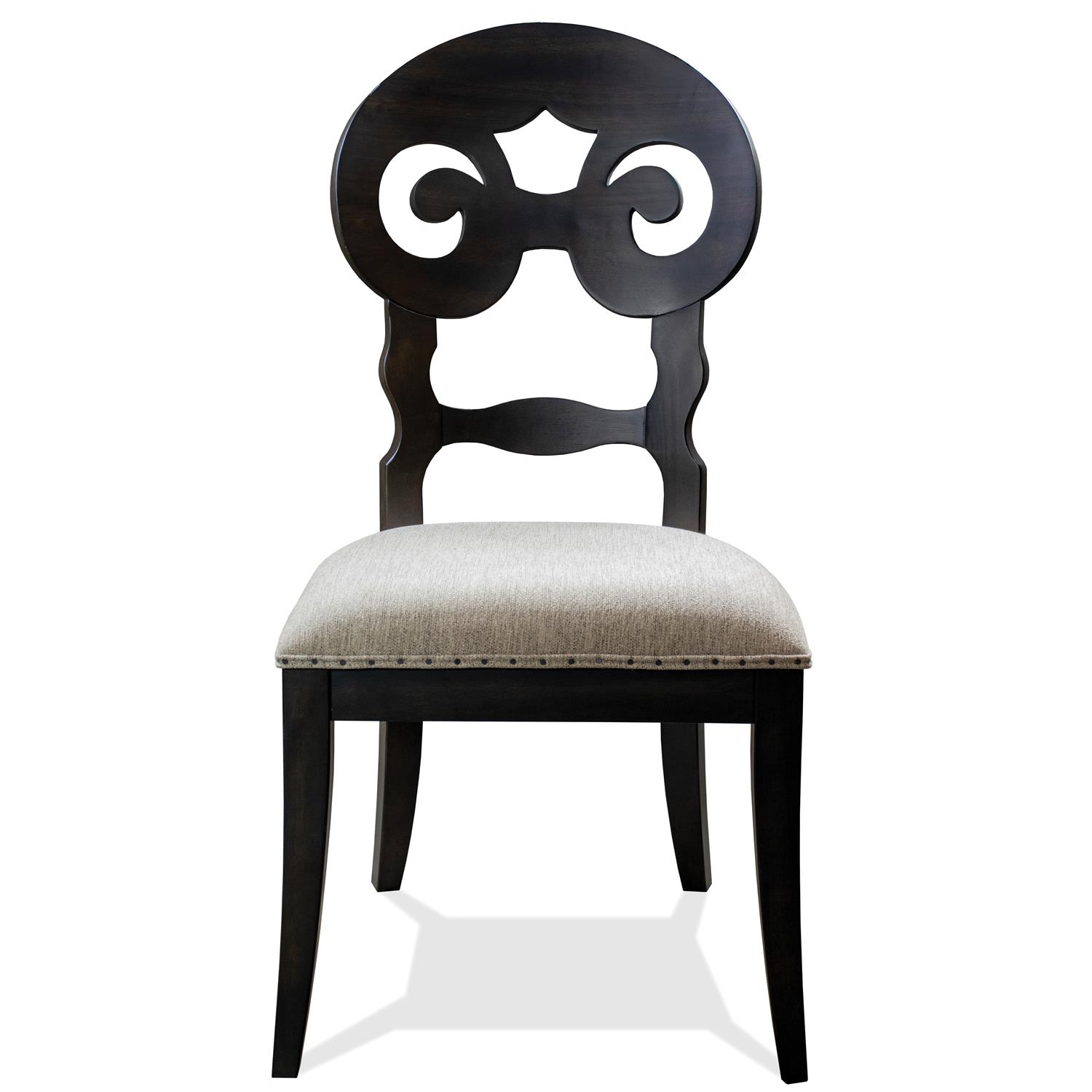 Riverside Furniture 36652 Mix N Match Chairs Scroll Back Upholstered Side Chair