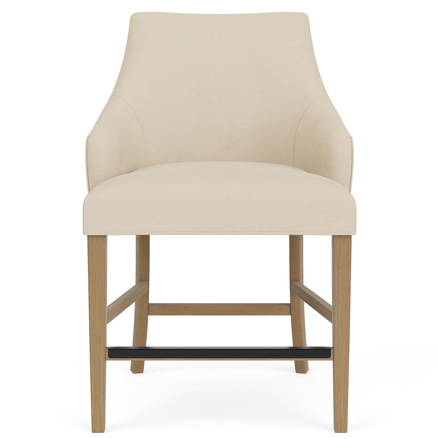 Riverside Furniture 92605 Mix N Match Chairs Swoop Arm Upholstered Stool
