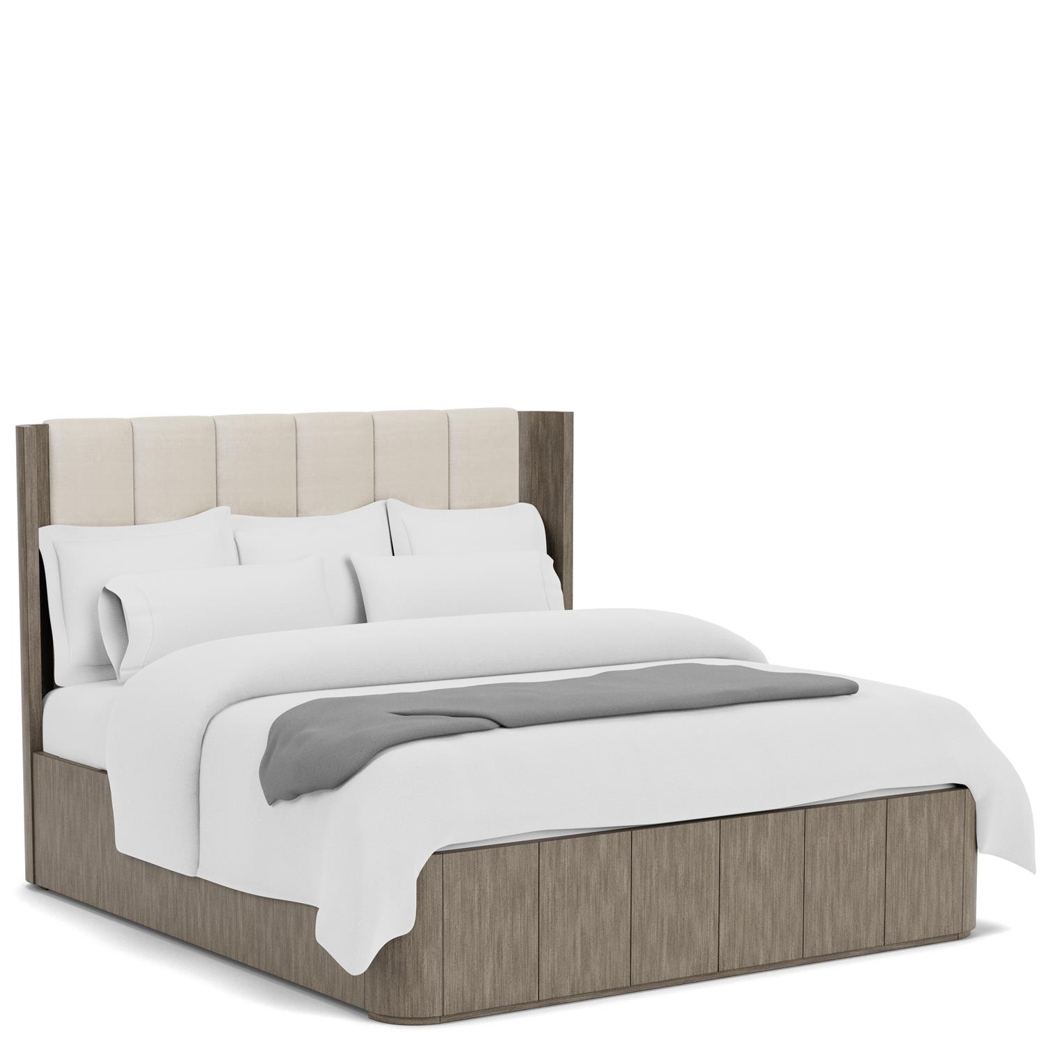 Riverside Furniture 87180-87181-87172 Sariel King Upholstered Bed