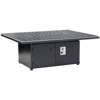 Tropitone 762367FP-24 Solasta, 54″ x 42″ Rectangle 27″ Height Ignitor Fire Pit