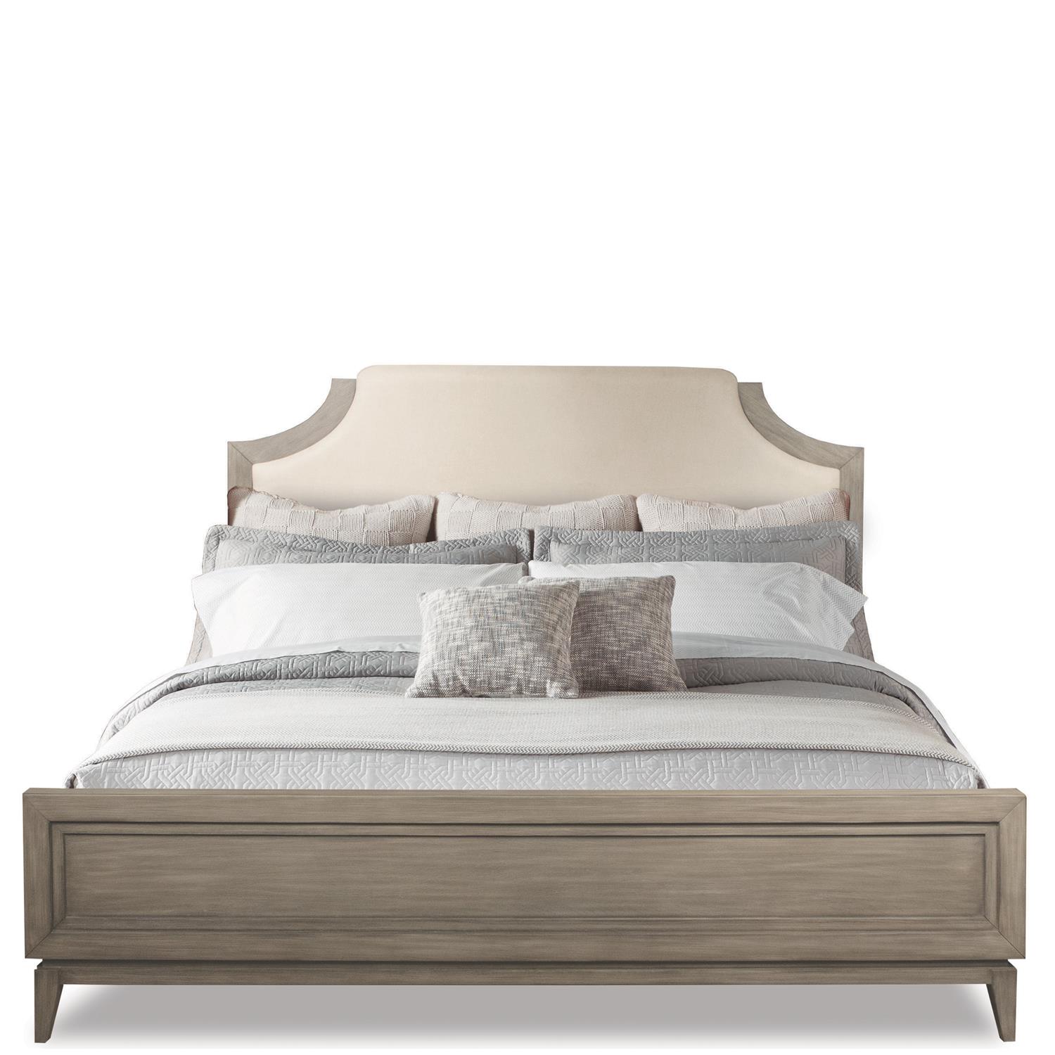 Riverside Furniture 46180-46172-46185 Vogue King Uph Bed