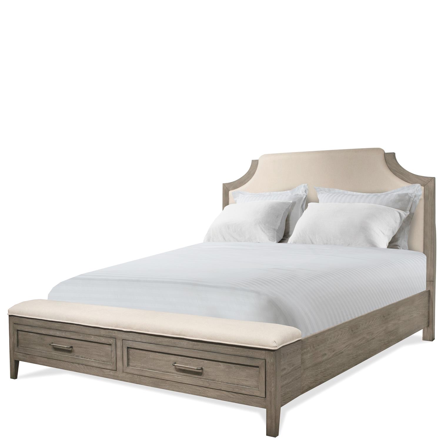 Riverside Furniture 46170-46172-46173 Vogue Queen Uph Storage Bed