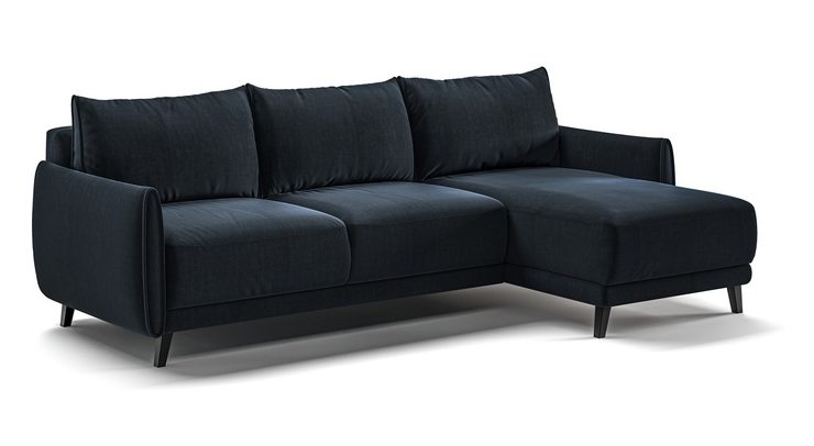 Luonto Furniture DOLP-CED+FOU Dolphin Full XL Sleeper Sectional (Reversible Chaise)