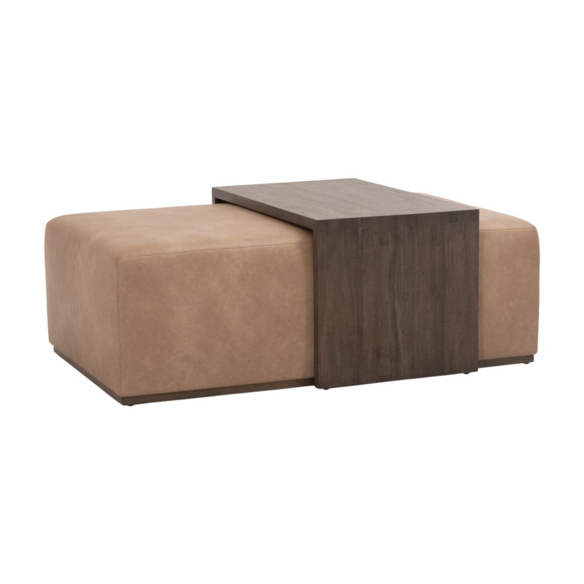 Essentials For Living 6042.BBRN/IVT Dovetail Upholstered Coffee Table