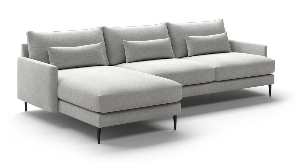 Luonto Furniture LIAM-K1L+D71+FU+K1R Liam Sofa Chaise Sectional (Reversible Chaise)