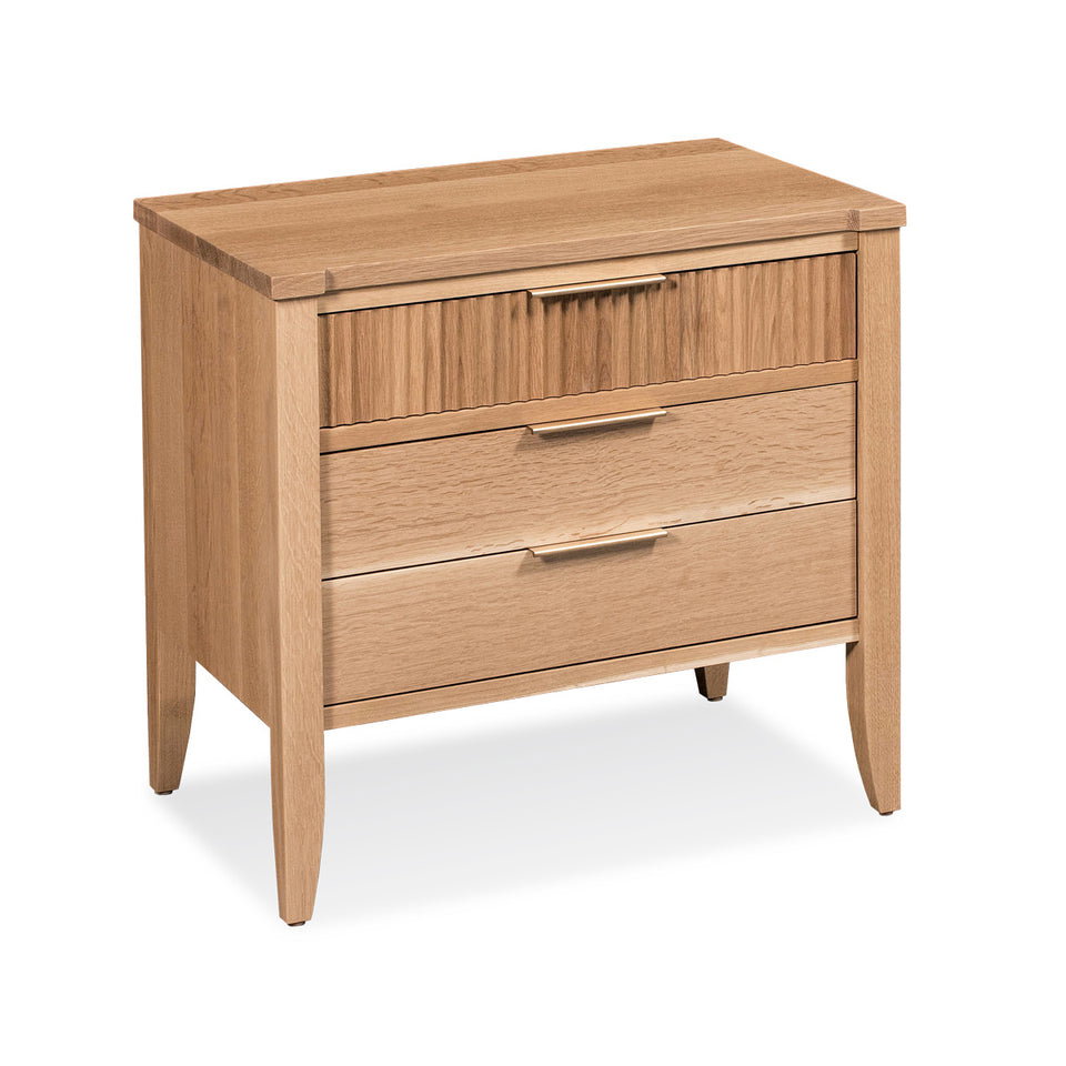 Simply Amish SNABG-02C1 Abigail 3-Drawer Nightstand
