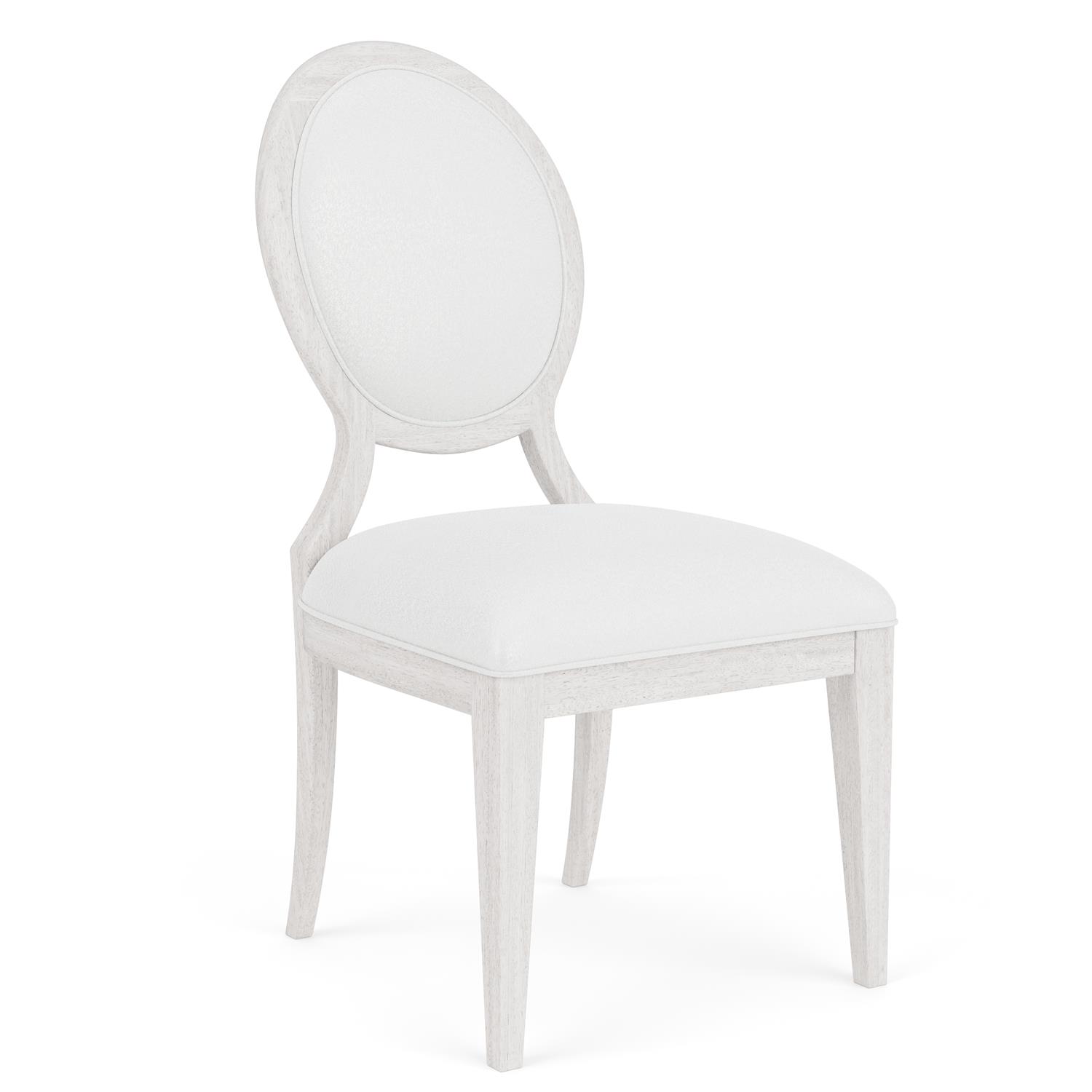 Riverside Furniture 82558 Hepburn Oval Back Upholstered Side Chair