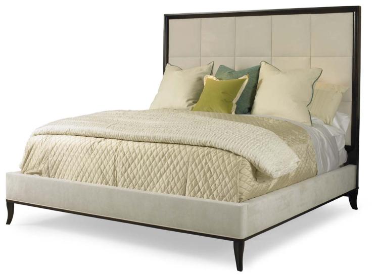 Century Furniture 339-127 Tribeca Uph Tall Hb Block Bed Cal King