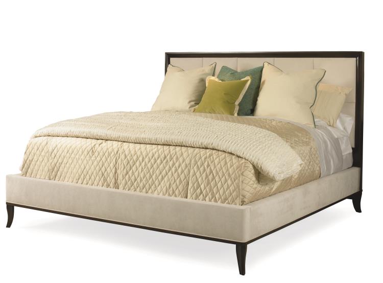 Century Furniture 339-137 Tribeca Uph Low Hb Block Bed Cal King