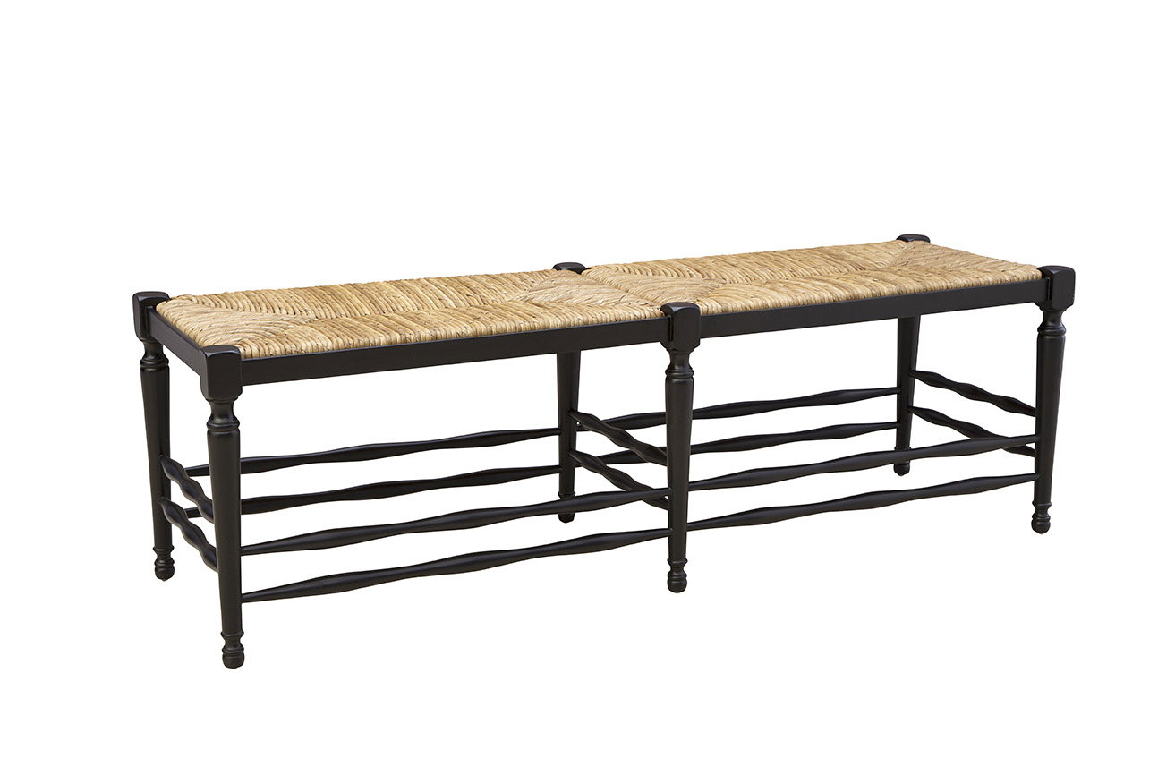 Furniture Classics 51660AB77 Black Reed Bench Furniture Classics 51660AB77 Black Reed Bench