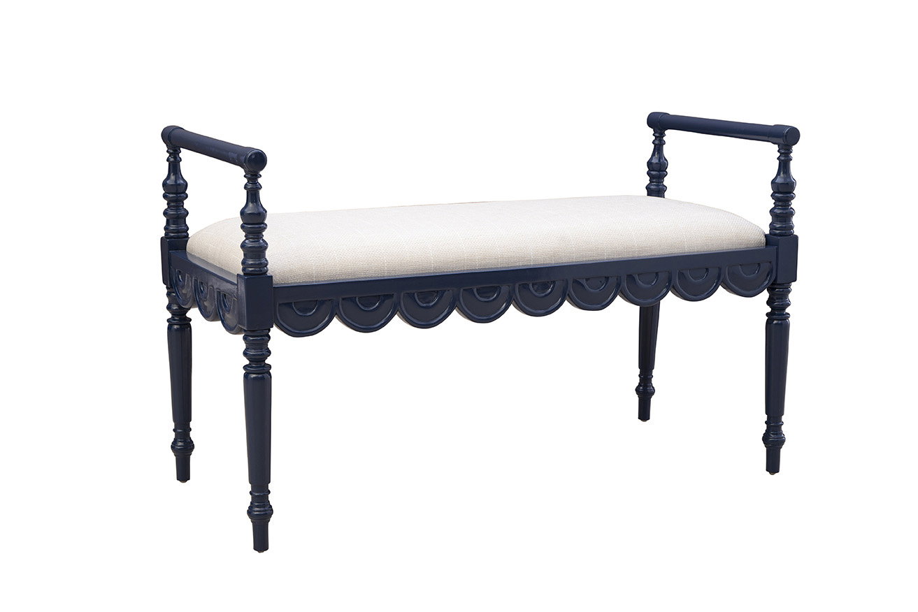 Furniture Classics 51730AZ2 Blue Juliet Bench Furniture Classics 51730AZ2 Blue Juliet Bench