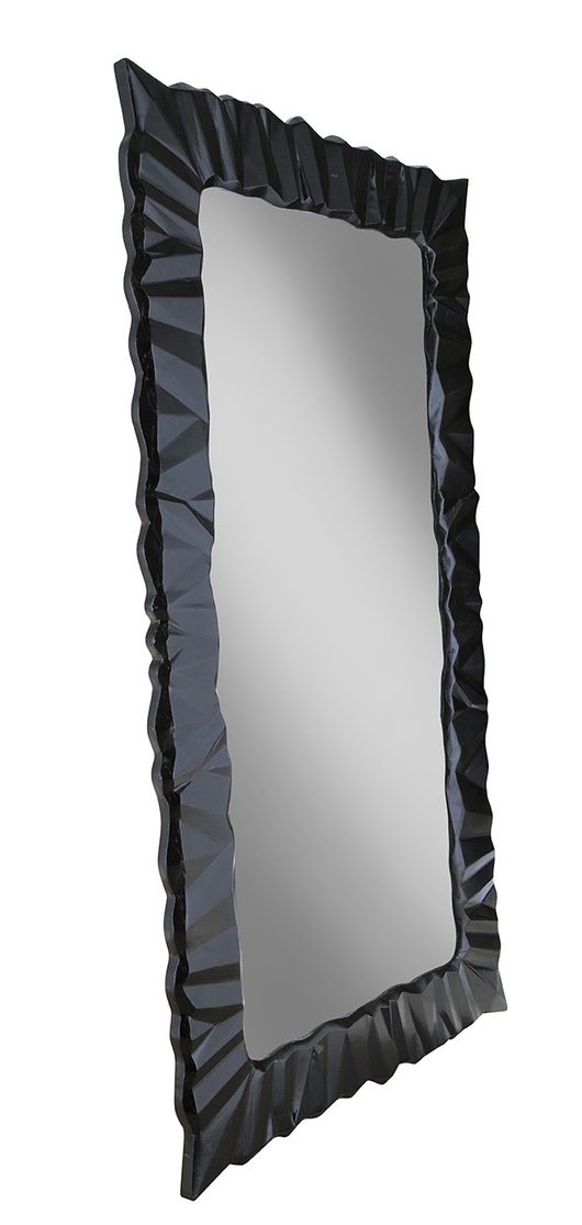Furniture Classics 60-166 Black Wavy Mirror