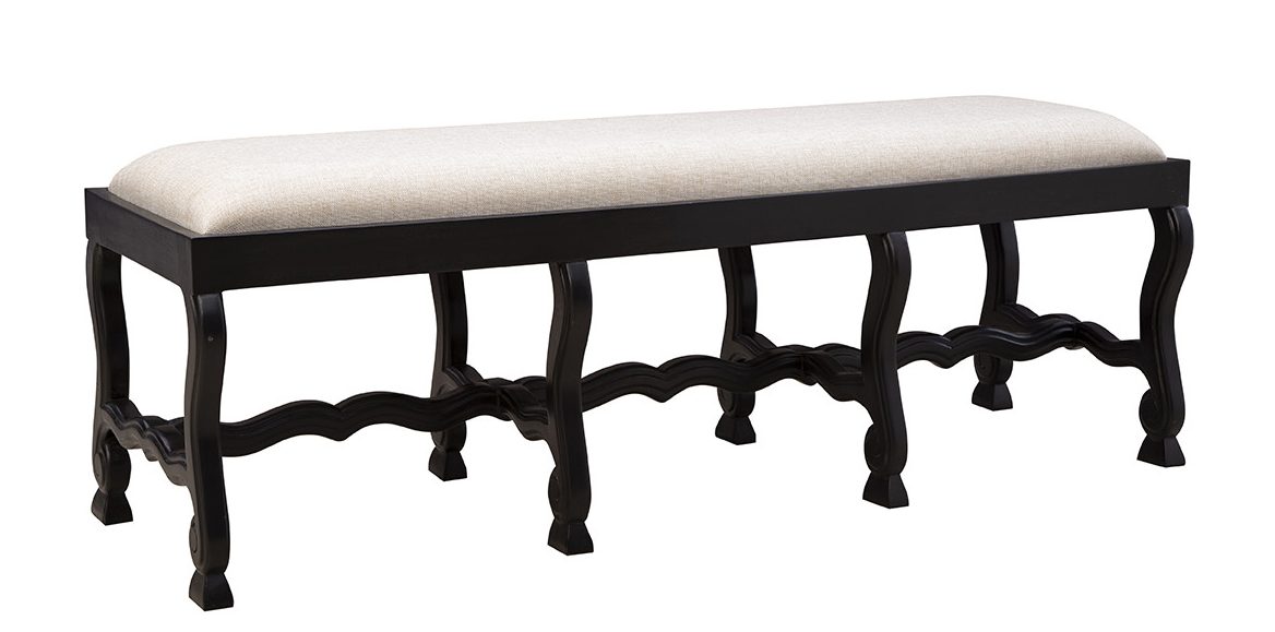 Furniture Classics 61055AB77 Black Romeo Bench Furniture Classics 61055AB77 Black Romeo Bench