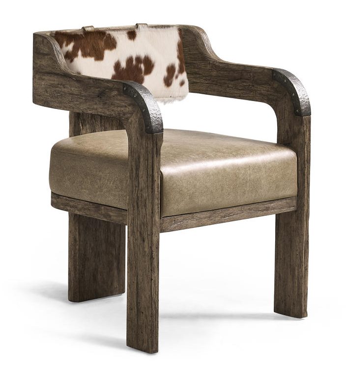 Jonathan Charles 491271-TDA-AC-U2 Stone Ridge Leather & Hide Arm Chair Dark Jonathan Charles 491271-TDA-AC-U2 Stone Ridge Leather & Hide Arm Chair Dark