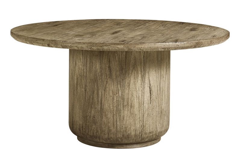 Jonathan Charles 491275-TLA-60D 60″ Stone Ridge Round Dining Table Light