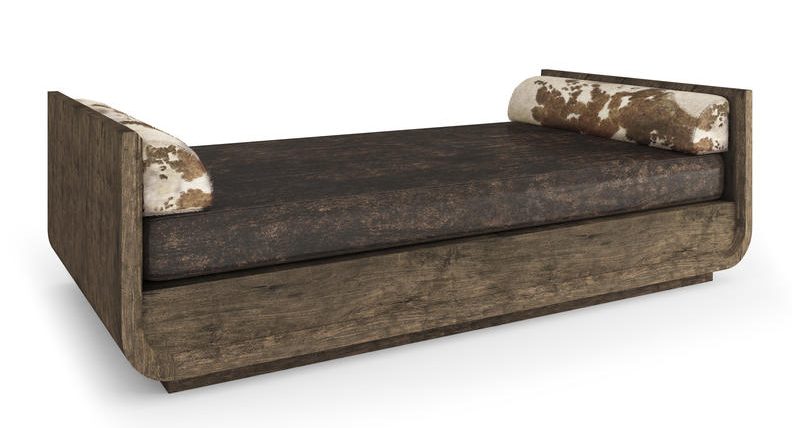 Jonathan Charles 491282-TDA-U2 Stone Ridge Leather & Hide Daybed Dark