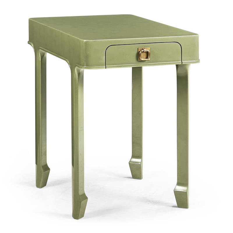 Jonathan Charles 500561-LDG Polly Avo Rectangular End Table