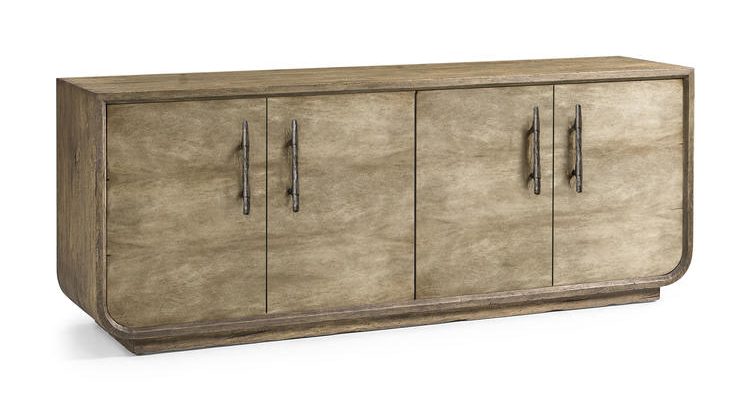 Jonathan Charles 491279-TLA Stone Ridge Leather Credenza Light