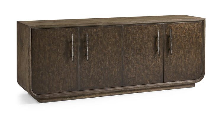 Jonathan Charles 491279-TDA Stone Ridge Leather Credenza Dark