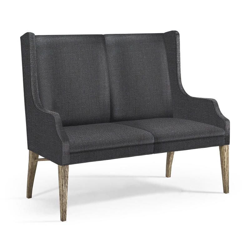 Jonathan Charles 491262-TGO-U3 Sagehill Fabric Loveseat Bench