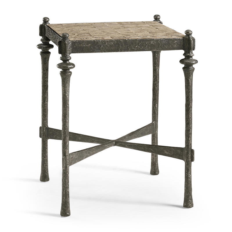 Jonathan Charles 491250-OWH Terravita Square Side Table