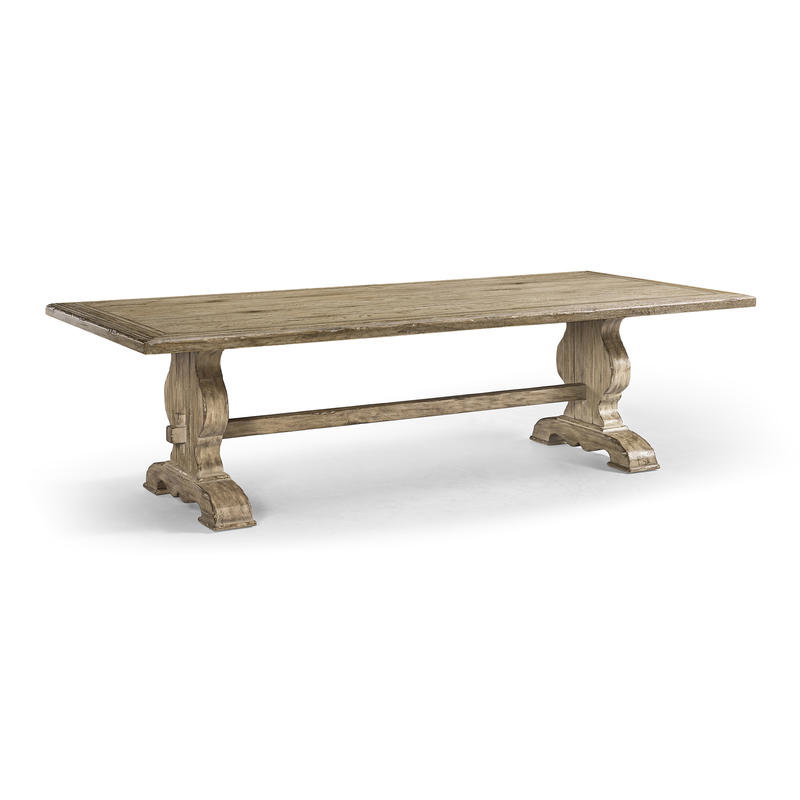 Jonathan Charles 491237-TGO-124L Sagehill Rectangular Trestle Table