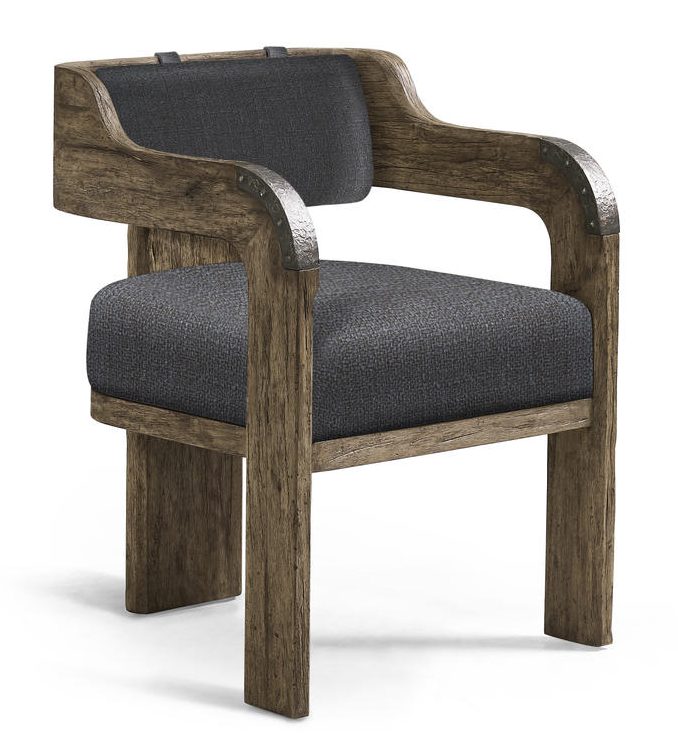 Jonathan Charles 491271-TDA-AC-U3 Stone Ridge Fabric Arm Chair Dark