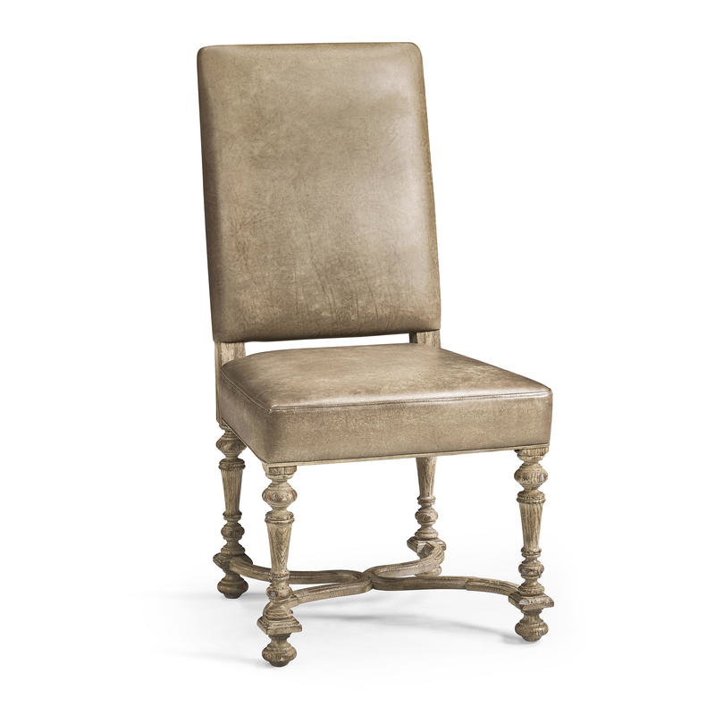 Jonathan Charles 491234-TGO-SC-U1 Sagehill Leather Side Chair