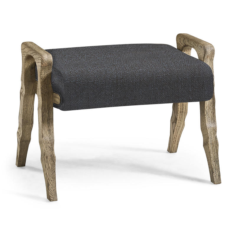 Jonathan Charles 491259-FDO-U3 Echo Canyon Fabric Footstool