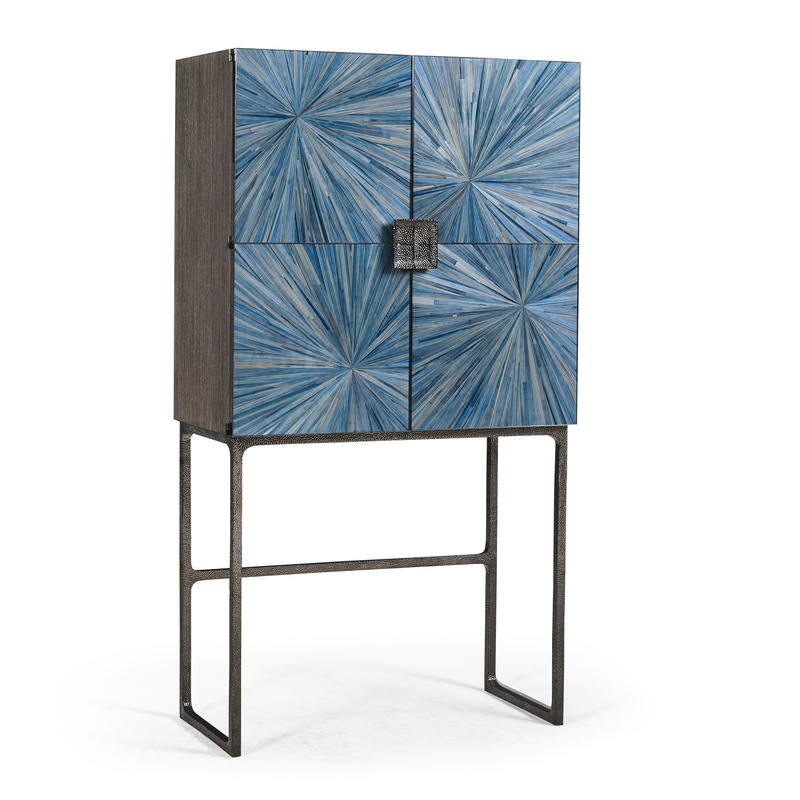 Jonathan Charles 500547-ABS Sapphire Bar Cabinet