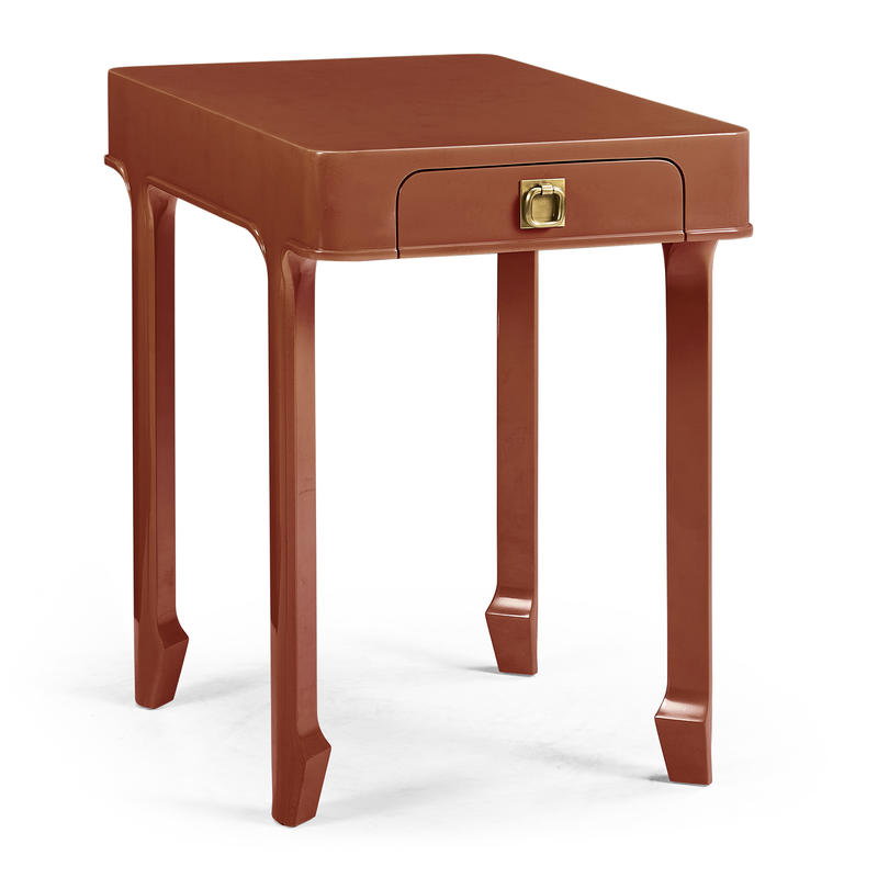 Jonathan Charles 500561-LDR Polly Rose Rectangular End Table