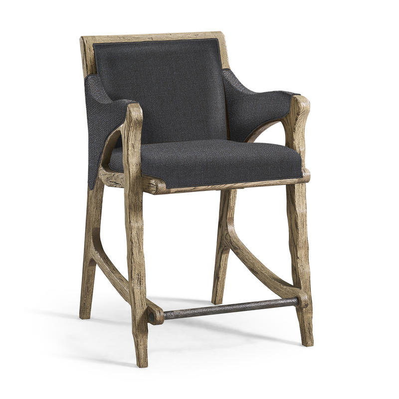 Jonathan Charles 491256-FDO-CS-U3 Echo Canyon Fabric Counter Stool