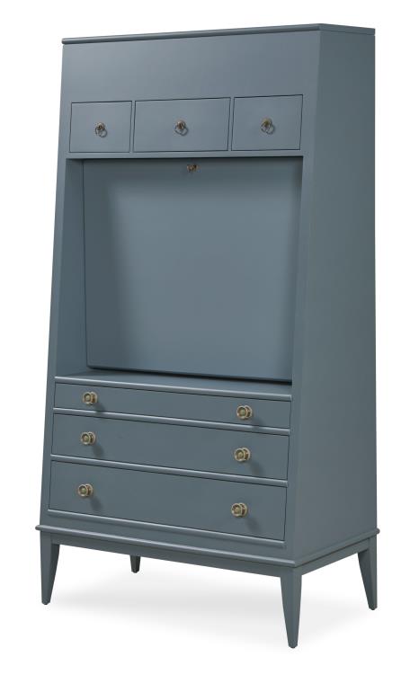 Century Furniture AEB-765 Hallings Secretary Dusk Blue