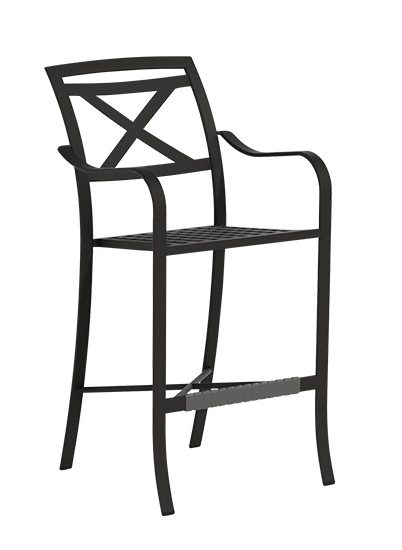 Tropitone Furniture 192426-30 Catalina Cast Bar Stool X Back