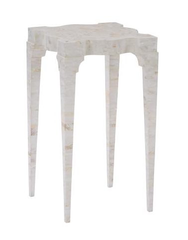 Hickory Chair HCP6486-STK Marie Spot Table White Kabebe