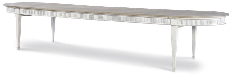 Century Furniture MN5445-V2 Barrington Dining Table White Silver